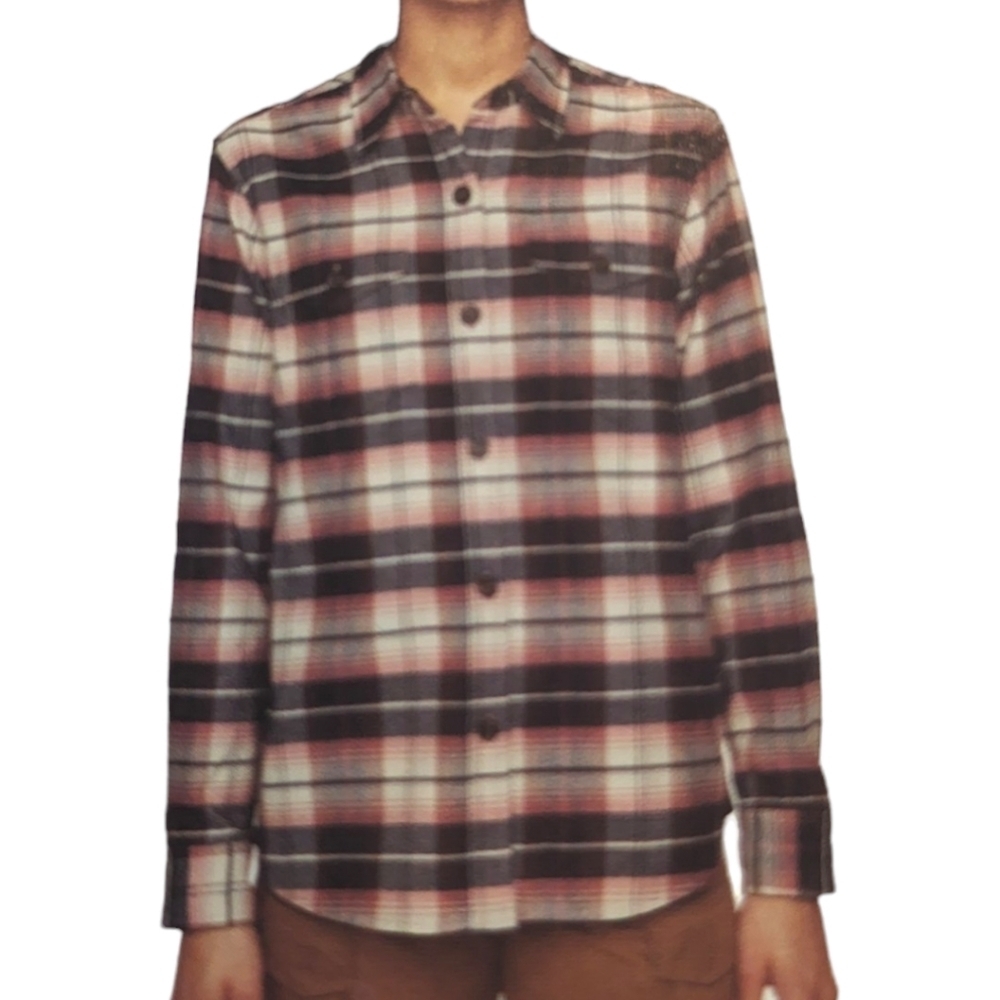 NEW Tilley Brushed Flannel Shirt | Black Pink